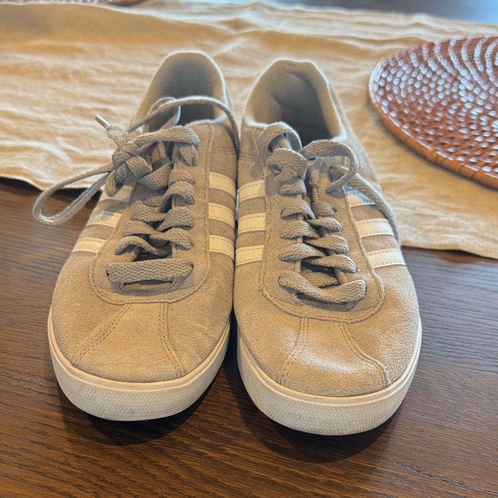 Adidas women’s  Beige and White Sneakers